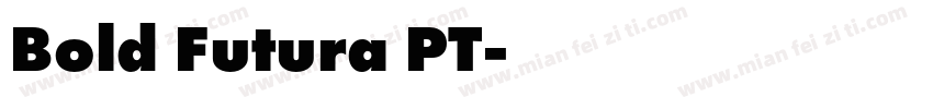 Bold Futura PT字体转换
